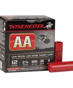 winchester aa 12 gauge 2 34in 8 1oz target shotshells 25 rounds 307986 1