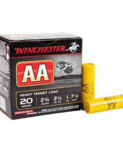 winchester aa 20 gauge 2 34in 75 1oz target shotshells 25 rounds 314455 1