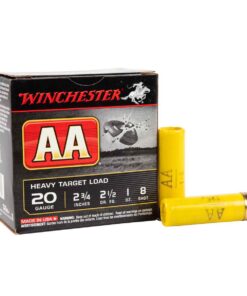 winchester aa 20 gauge 2 34in 8 1oz target shotshells 25 rounds 314557 1