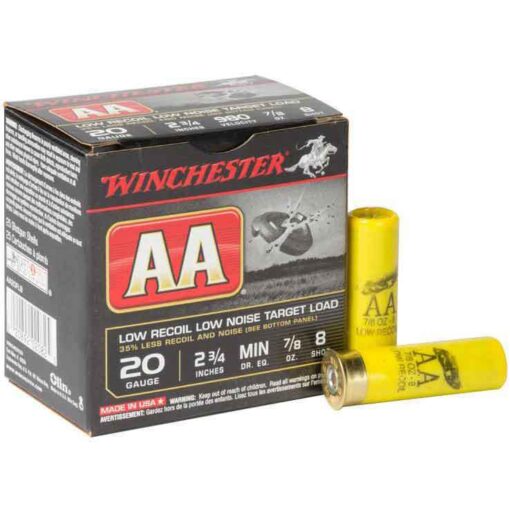 winchester aa winlite 20 gauge 2 34in 8 78oz target shotshells 25 rounds 1304787 2