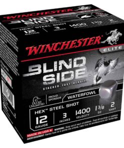 winchester blind side hex steel shot 12 gauge 3in 2 1 38oz waterfowl shotshells 25 rounds 1276899 1