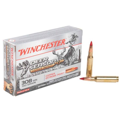 winchester deer season 308 winchester 150gr copper extreme point rifle ammo 20 rounds 1500116 1