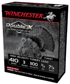 winchester double x grade 410 gauge 3in 75 34oz turkey shotshells 10 rounds 1692758 1