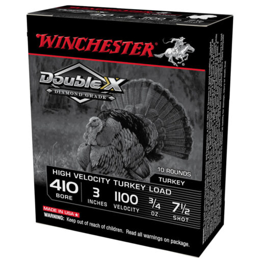 winchester double x grade 410 gauge 3in 75 34oz turkey shotshells 10 rounds 1692758 1