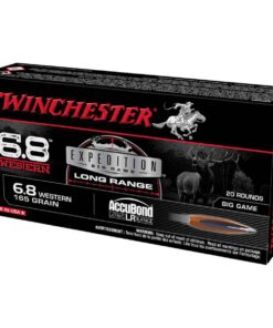 winchester expedition big game long range 68mm western 165gr accubond lr rifle ammo 20 rounds 1681120 1