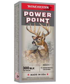 winchester power point 300 blackout 150gr power point centerfire rifle ammo 20 rounds 1782932 1