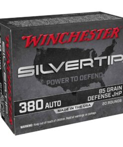 winchester silvertip 380 auto acp 85gr jhp handgun ammo 20 rounds 1638145 1