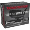 winchester silvertip 9mm luger 147gr jhp handgun ammo 20 rounds 1638147 1