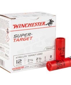 winchester super target 12 gauge 2 34in 8 1oz xtra lite target shotshells 25 rounds 1319299 1