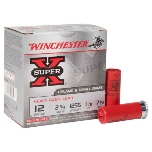 winchester super x 12 gauge 2 34in 75 1 18oz upland shotshells 25 rounds 317029 1