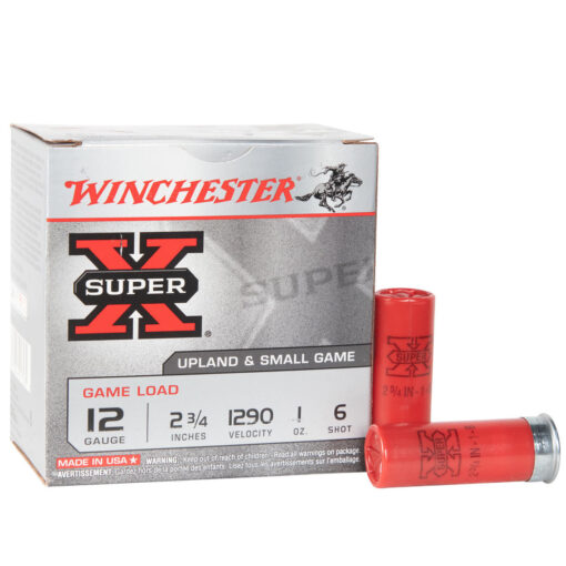 winchester super x 12ga 2 34in 6 shot 1oz shot shell 25 rounds 308115 1