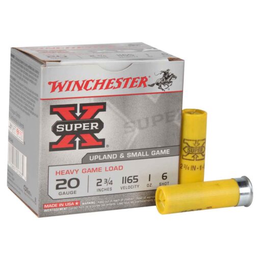 winchester super x 20 gauge 2 34in 6 1oz upland shotshells 25 rounds 314332 1