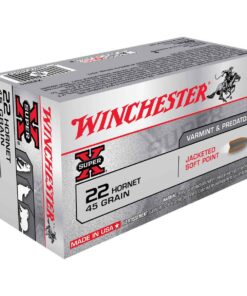 winchester super x 22 hornet 45gr jsp rifle ammo 50 rounds 300767 1