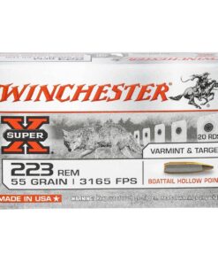 winchester super x 223 remington 55gr bthp rifle ammo 20 rounds 1699225 1