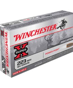 winchester super x 223 remington 64gr pp rifle ammo 20 rounds 300764 1