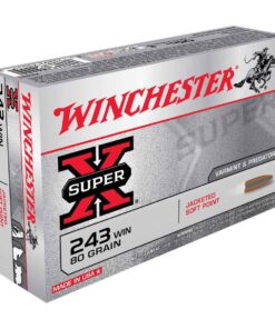 winchester super x 243 winchester 80gr jsp rifle ammo 20 rounds 307716 1