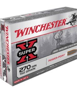 winchester super x 270 winchester 150gr pp rifle ammo 20 rounds 307733 1