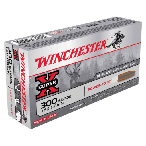 winchester super x 300 savage 150gr pp rifle ammo 20 rounds 307759 1