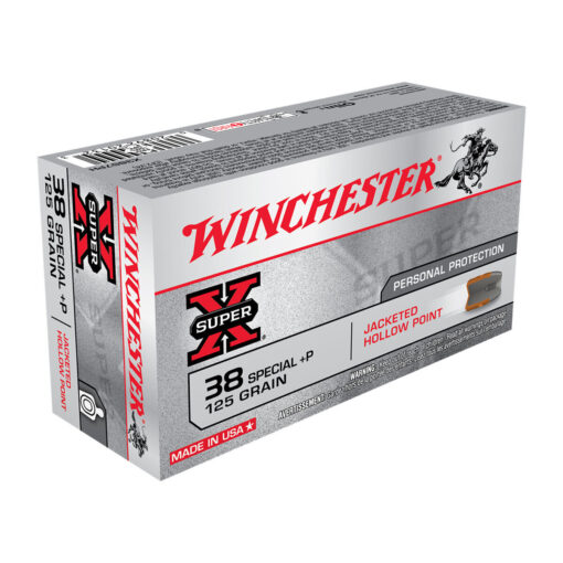 winchester super x 38 special p 125gr jhp handgun ammo 50 rounds 1752699 1