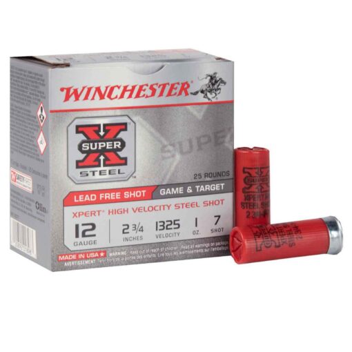 winchester super x xpert high velocity 12ga 2 34in 7 1oz shotshells 25 rounds 1355736 1