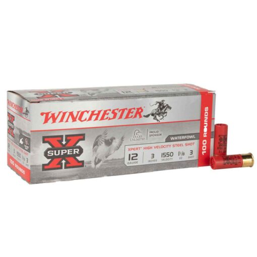 winchester super x xpert high velocity 12ga 3in 3 1 18oz shotshells 100 rounds 1552405 1