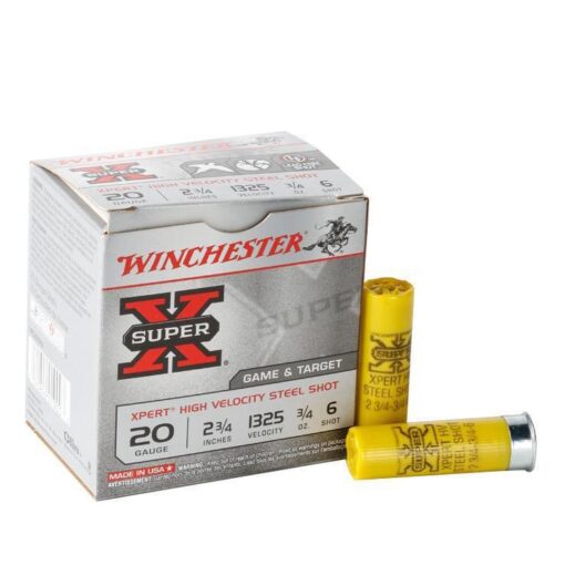 winchester superx xpert high velocity steel shot 20ga 1256639 1