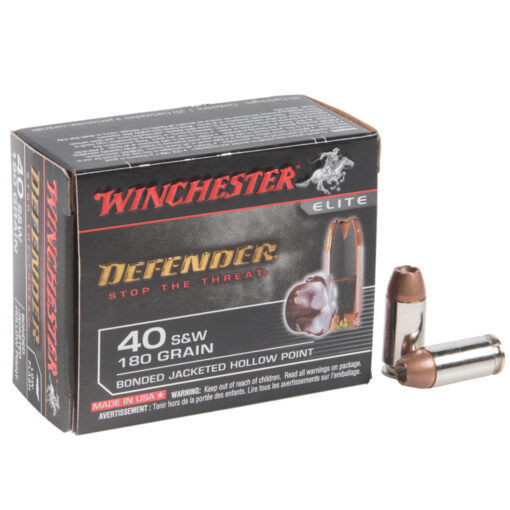 winchester supreme defender pdx1 40 sw 180gr bjhp handgun ammo 20 rounds 1218721 1