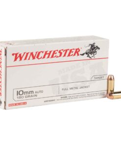 winchester target 10mm auto 180gr fmj handgun ammo 50 rounds 1624733 1