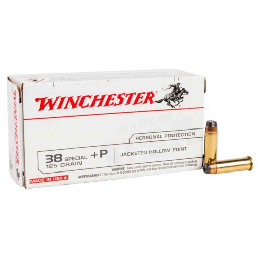 winchester target 38 special p 125gr jhp handgun ammo 50 rounds 315525 1