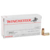 winchester target 380 auto acp 95gr fmj handgun ammo 50 rounds 308086 1