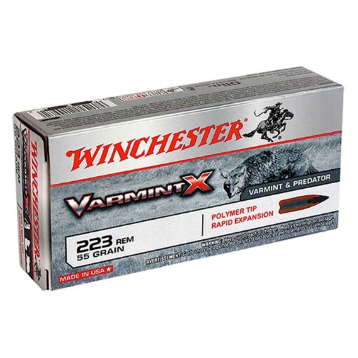 winchester varmint x 223 remington 55gr ptre rifle ammo 20 rounds 1318395 1